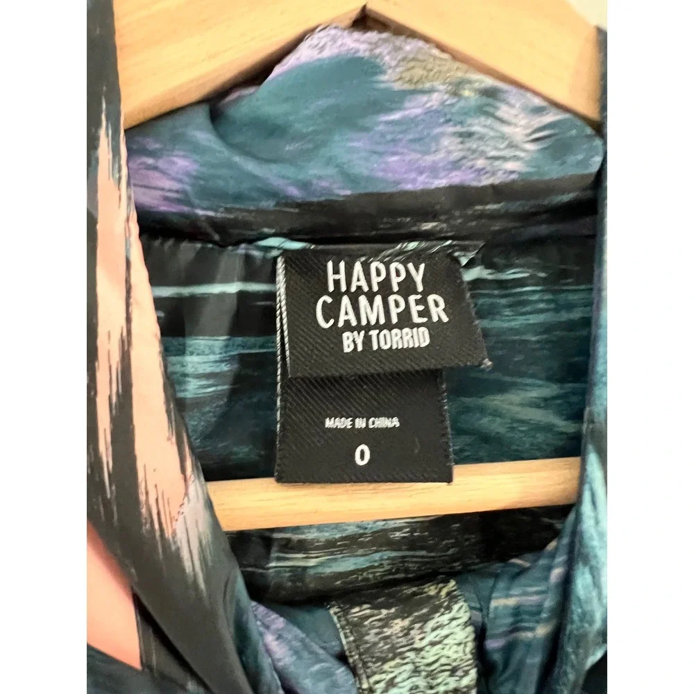 Torrid Womens Plus 0 Happy Camper Polyester Woven Lightweight Active Jacket - Picture 7 of 15